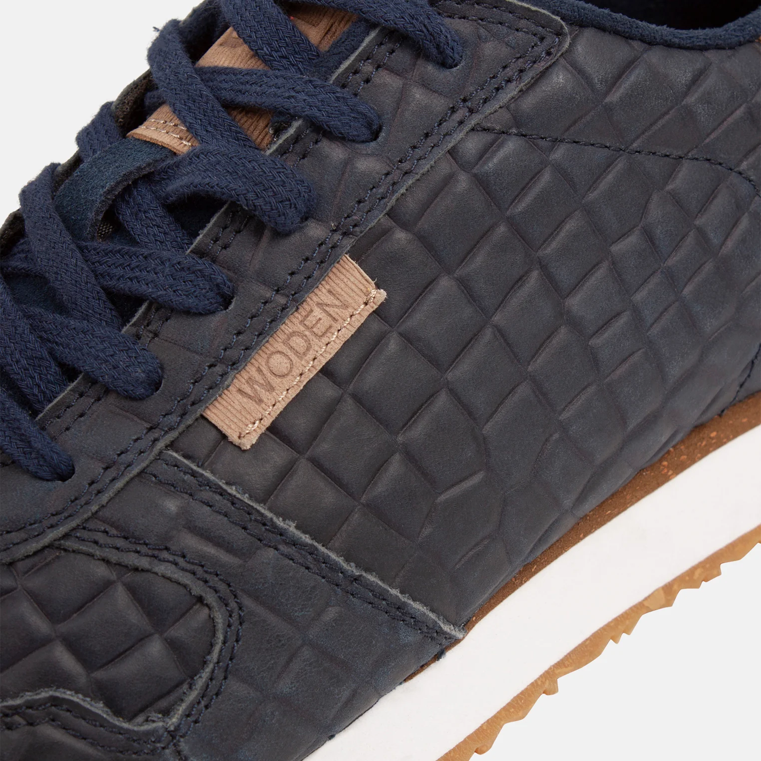 Ydun Stamped Leather - Navy - Image 2