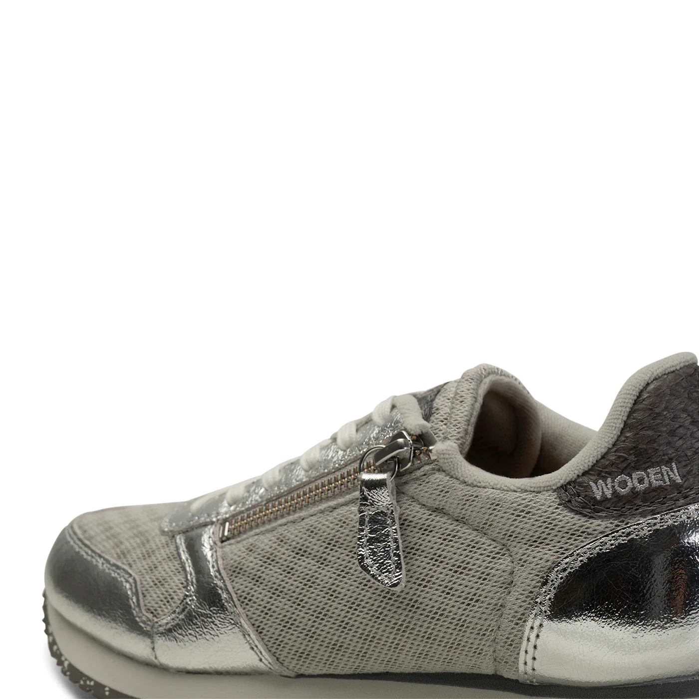 Ydun Metallic Zipper - Sea Fog Grey - Image 8