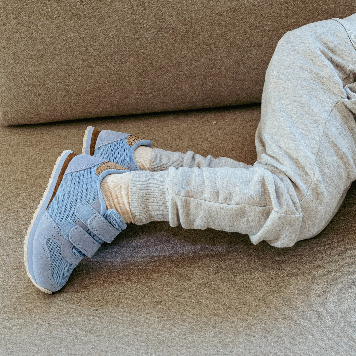 Ydun Suede Mesh Kids - Blue skies - Image 2