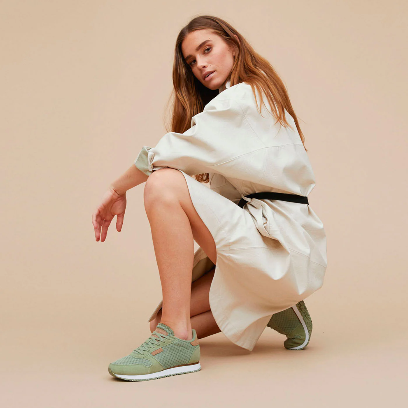 Ydun Suede Mesh - Dusty Olive - Image 2
